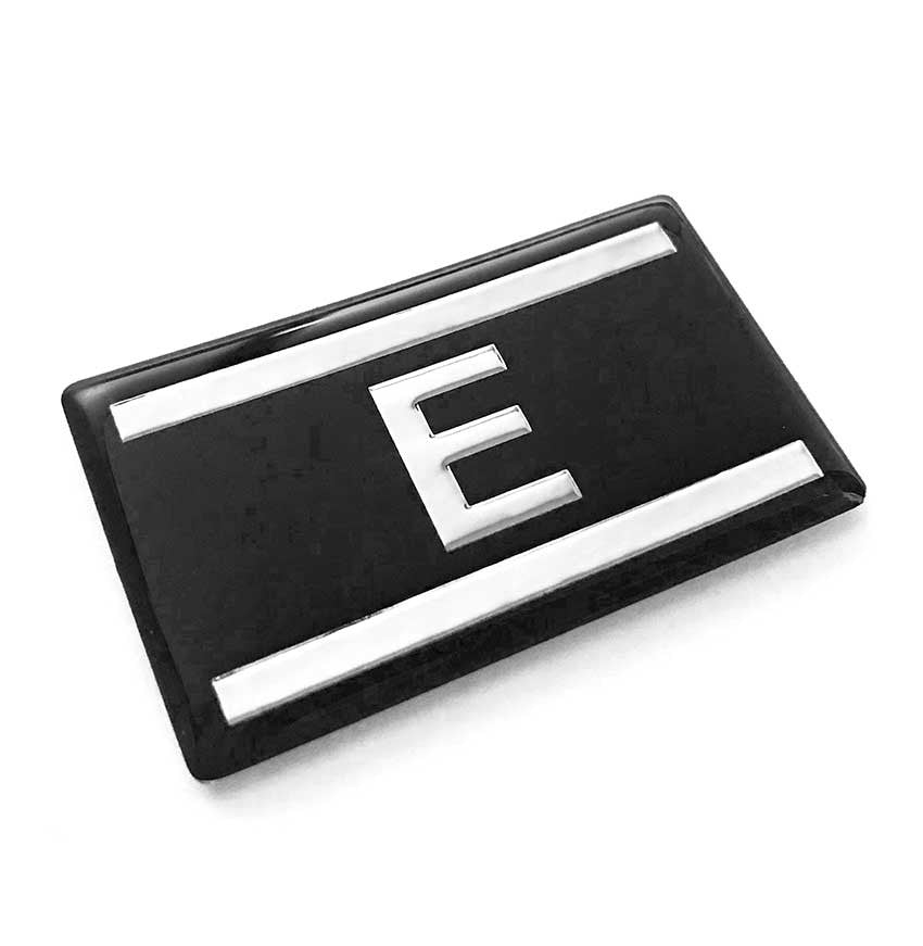 Door Label/Black Rectangle/Tuttnauer E Part: 02510296