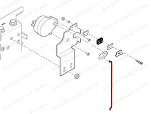 Booth Medical - Rod, Motor Connecting Midmark M9/11 Autoclave Part:057-0755-00