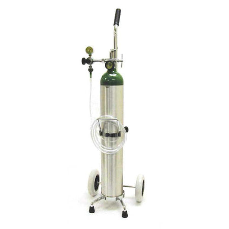 Mada E Oxygen Kit 2-15 LPM Adjustable Flow Mini Regulator-Cart - 1630-15E