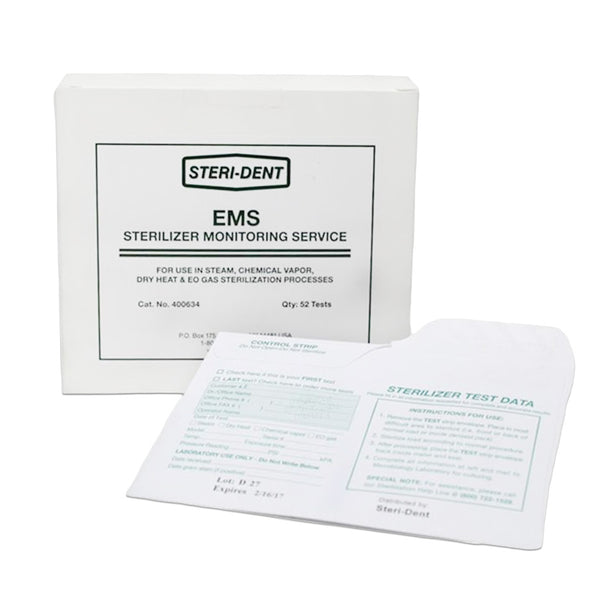 Dry Heat Sterilizer Spore Monitoring Mail-In Test Kit, 12 Tests