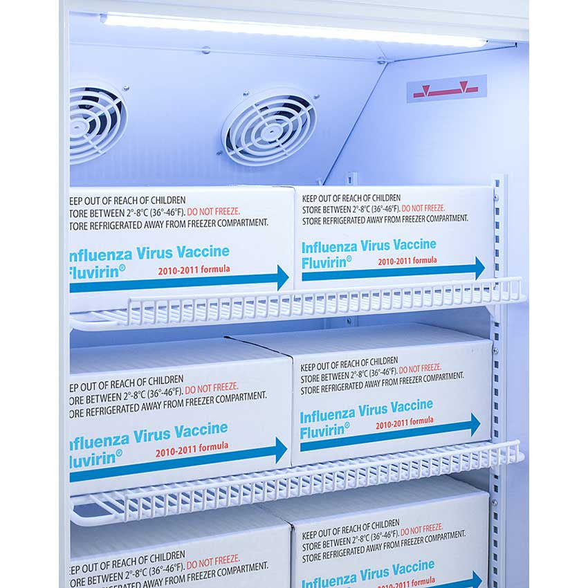 Accucold Pharma-Vac Vaccine Refrigerator 6 Cubic Ft. - side view