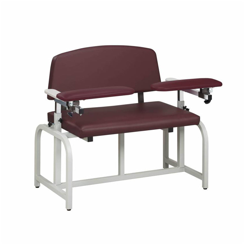 Clinton LabX Heavy Duty Blood Draw Chair w/Padded Flip Arm, 700lb Capacity