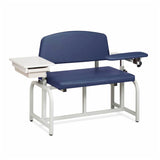 Clinton LabX Series Blood Drawer Chair w/Padded Flip Arms, Extra Wide, 400lb Capacity