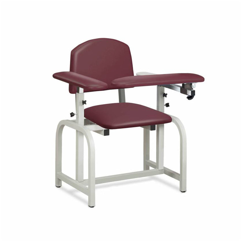 Clinton LabX Series Blood Draw Chair w/Padded Flip Arm, 400lb Capacity