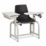 Clinton Standard Lab Series Blood Draw Chair w/Flip Arm, 300lb Capacity