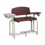 Clinton LabX Series Blood Draw Chair w/Padded Flip Arms, Extra Tall & Extra Wide, 400lb Capacity