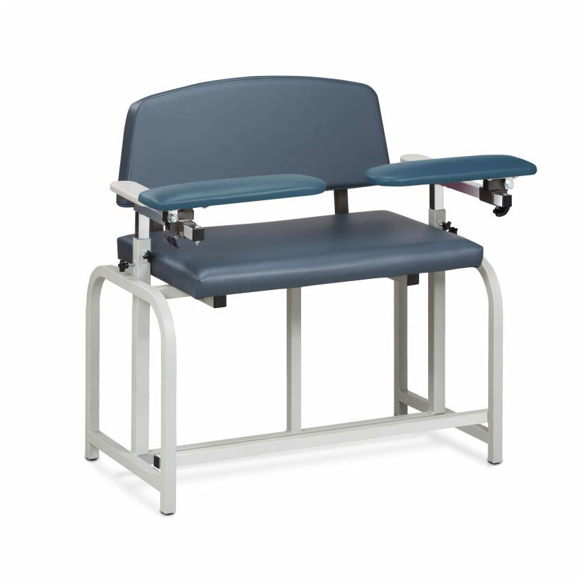 Clinton LabX Series Heavy Duty Blood Draw Chair w/Padded Flip Arm, Extra Tall, 700lb Capacity