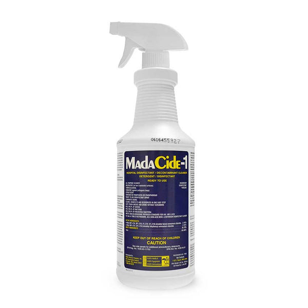 MadaCide-1 Broad Spectrum Multi-purpose Disinfectant 12/pk/32oz - 7008