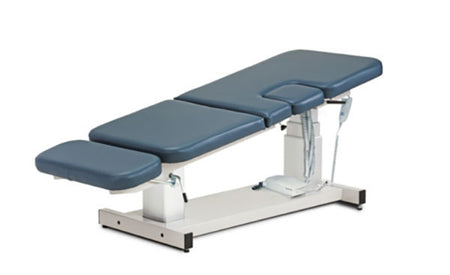 Clinton Ultrasound Reverse Trendelenburg Table W/ Three-Section Top & Drop Window Part: 80073