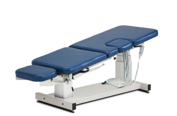 Clinton Ultrasound Reverse Trendelenburg Table W/ Stirrups and Drop Window Part: 80079