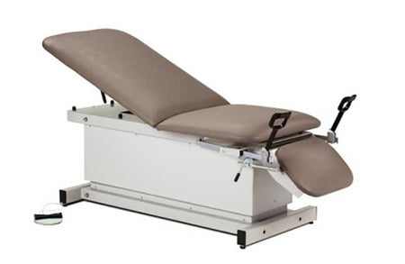 Clinton Shrouded Power Table W/ Stirrups, Adjust. Backrest, & Footrest