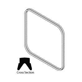 Door Gasket Asmco Steris Autoclave Century V116 - AMG207 (OEM Part #146660-159)