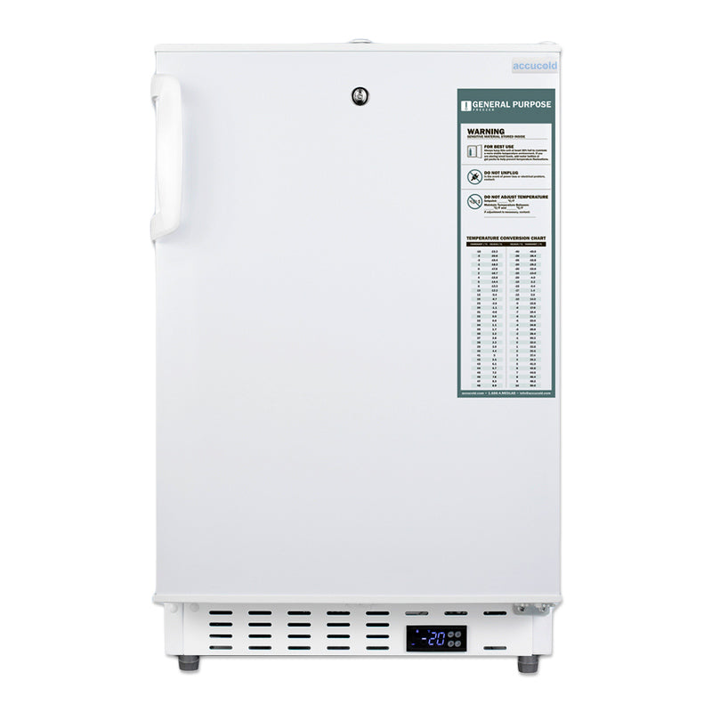 Accucold - 20" Built-In Covid Vaccine Freezer, ADA Compliant ADA305AF