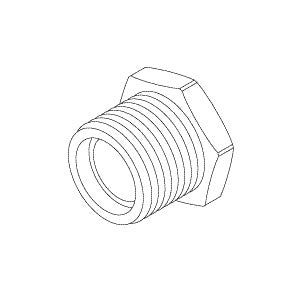Adaptor, (3/8 FPT x 1/2 MPT) Ait Techniques/Apollo Dental Part: RPF826