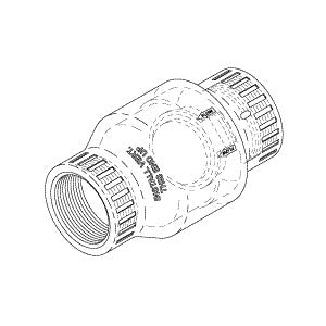 Valve, Check CAS/PowerVac Dental Vacuum  (1-1/2") Part: 54075/VPV120