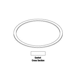 Gasket, Cover For CAS Dental Vacuum Part: 54619/VPG109