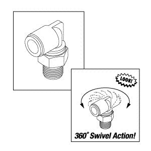 Elbow, Pivot (3/8" x 1/4") AirStar Dental Compressor Part:56119/RXF033