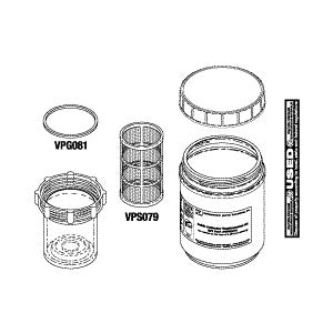 Collector, Solids Replacement - Dental Vacuum Part: 64568122/VPK074