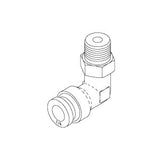 Elbow, Swivel (1/4" x 1/8")AirStar Dental Compressor Part:56113/RXF037