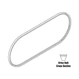 Belt, Drive Apollo/Midmark Dental Comp. Part: MMS73500/CMB279
