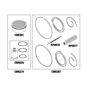 PM/Tip Seal, Compressor Kit Apollo/Midmark Part: ACA85416/CMK286