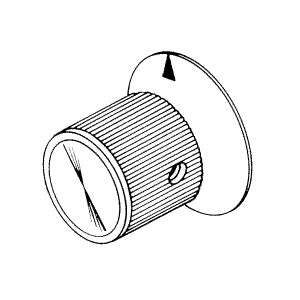 Knob, Control Barnstead Autoclave Part: 46062/RCK079