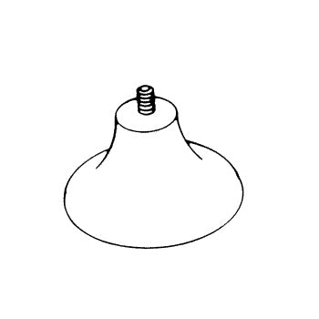 Foot, Suction Cup - Barnstead Autoclave Part: H98021/RCF016