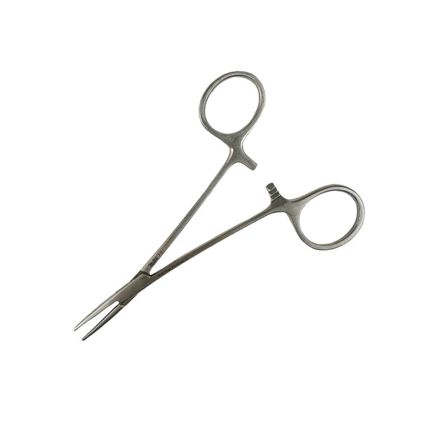 Miltex 5" Halsted Mosquito Forceps, Curved, w/Locks - 7-2