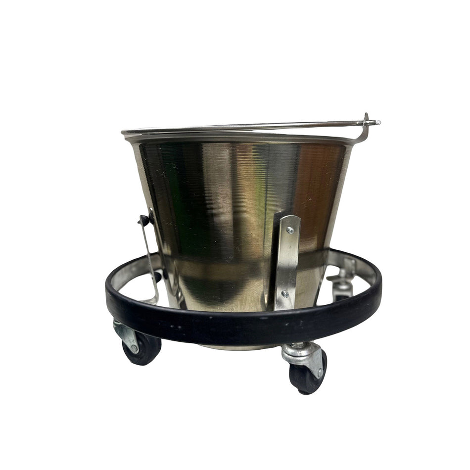 Stainless Steel Kick Bucket with Frame, Brewer, Pre-Owned