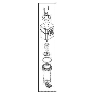 Particle Filter Assembly  For Dental Compressor - CMA082