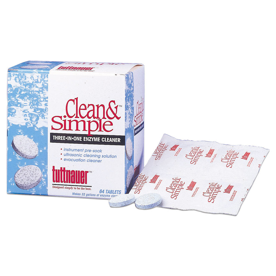 Clean and Simple Ultrasonic Solution (1 Box, 64 Tablets) - CS0064