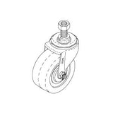 Caster, Zinc (3") - Chattanooga M4 Hydrocollator Part:21260/CHC010