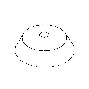 Foot, Rubber For Dynac II Centrifuge, 4/pkg. Part: 421204/CAF056