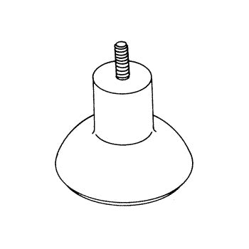 Cup, Centrifuge Suction Foot 4/pkg. Part: 42055114/CAF014