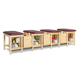 Clinton 1704 Classic Taping Station w/ Tiered Shelf Boxes & Door/Drawer