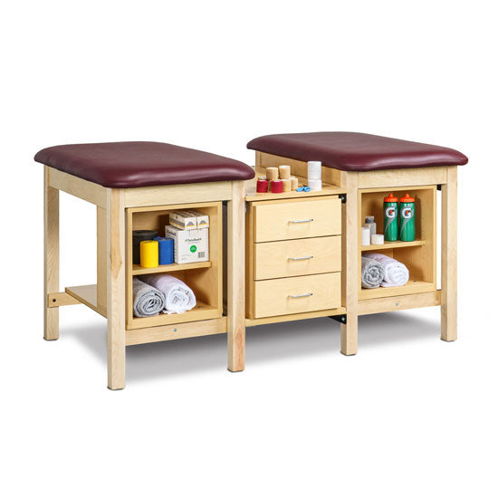 Clinton 1705 Classic Taping Station w/ Tiered Shelf Boxes & Drawers