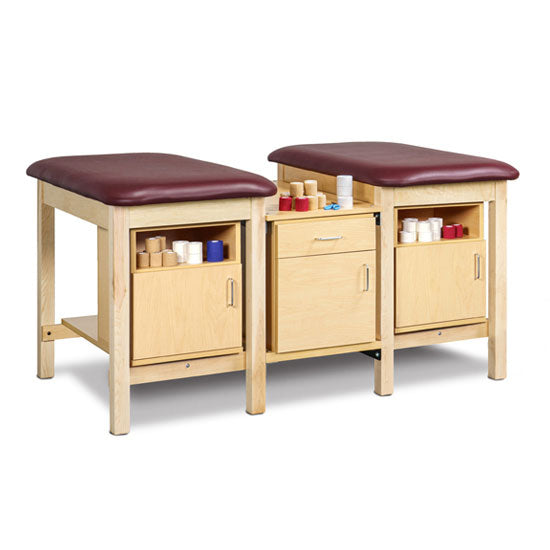 Clinton 1706 Classic Taping Station w/ Open Shelf, Doors & Drawer