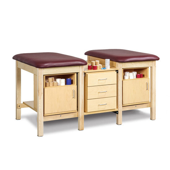 Clinton 1707 Classic Taping Station w/ Open Shelves, Doors & Drawers