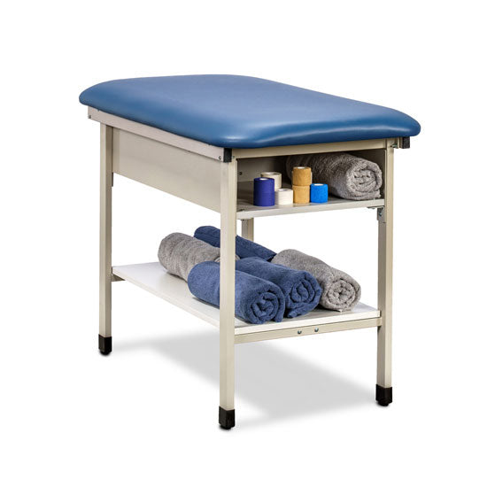 Clinton 31702 Ironside Taping Table w/ Upper & Lower Shelves