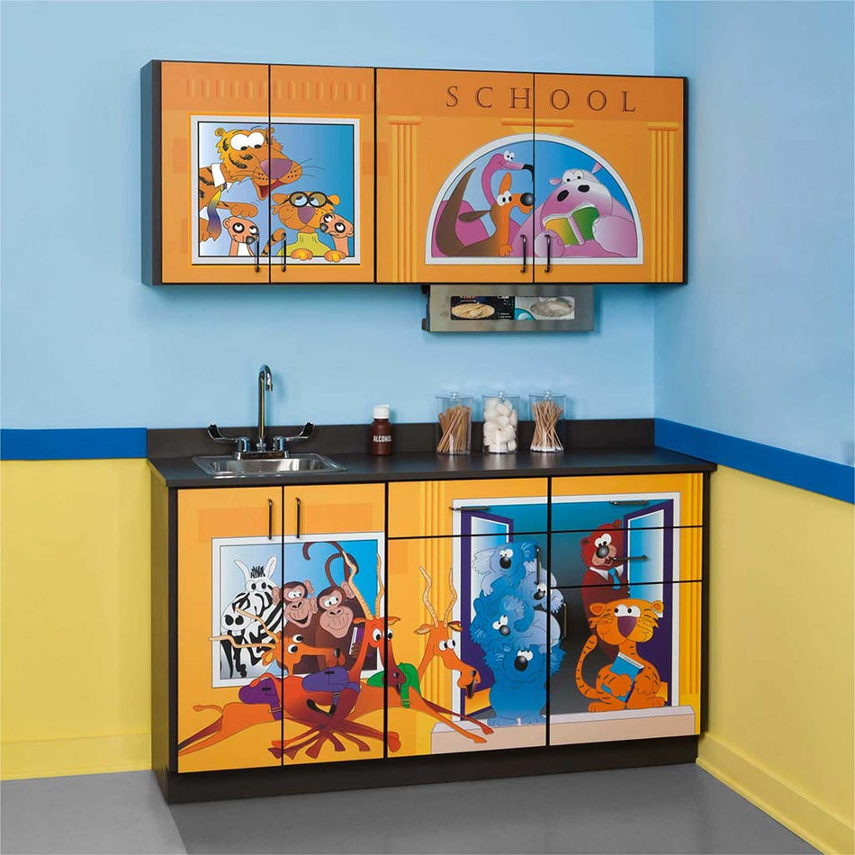 Clinton 6120-BW Fun Series Schoolhouse Pediatric Cabinet
