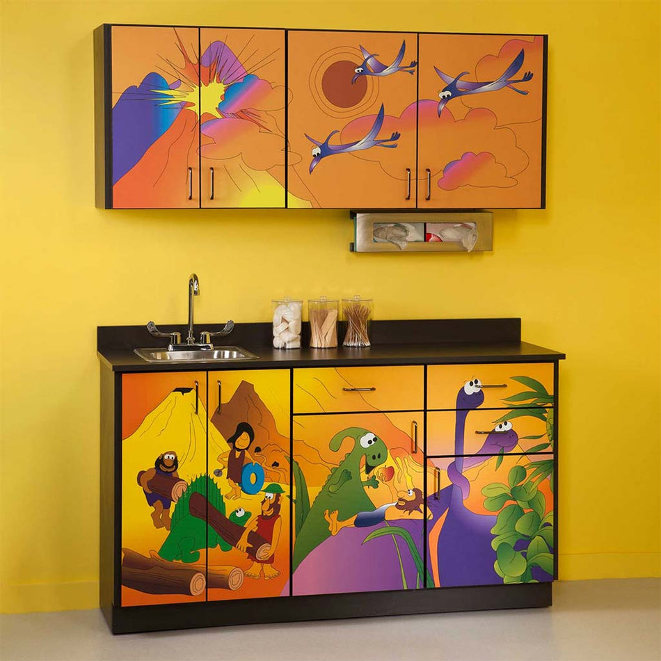Clinton 6134-BW Imagination Series Dino Days Pediatric Cabinet