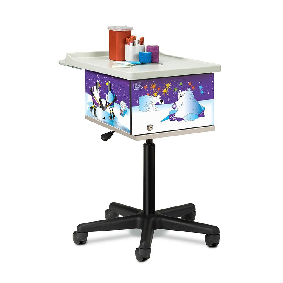 Clinton 67231 Cool Pals 2-Bin Phlebotomy Cart