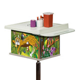 Clinton 67232 Rainforest Follies 2-Bin Phlebotomy Cart