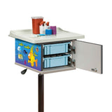 Clinton 67236 Ocean Commotion 2-Bin Phlebotomy Cart