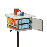 Clinton 67237 Alley Cats & Dogs 2-Bin Phlebotomy Cart