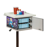 Clinton 67235 Space Place 2-Bin Phlebotomy Cart