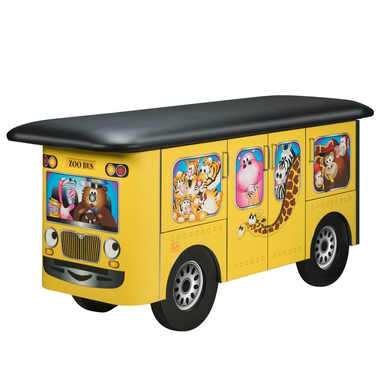Clinton 7020 Fun Series Zoo Bus Treatment Table, Pediatric