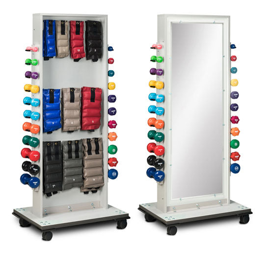 Clinton 7124 Combo Mirror w/ Cuff & Dumbbell Rac