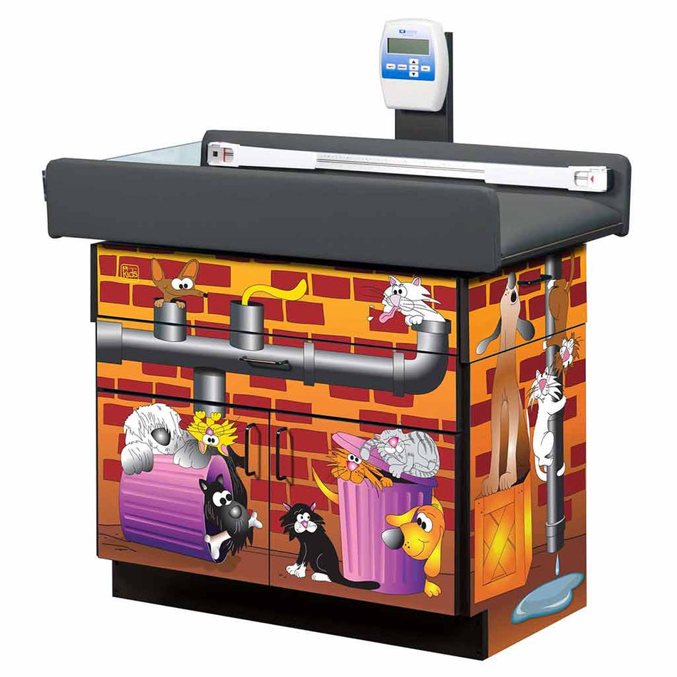 Clinton 7837 Imagination Series Cats & Dogs Scale Table, Pediatric