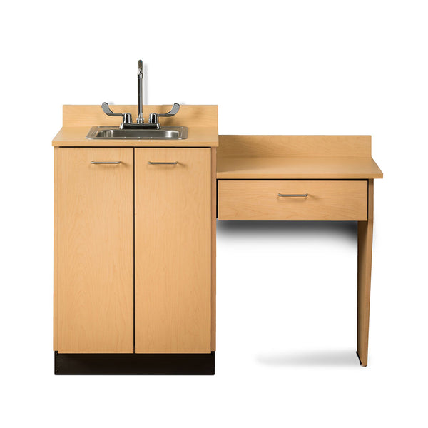 Clinton 8024-99 Classic Base Cabinet Set w/ 2 Doors & Desk